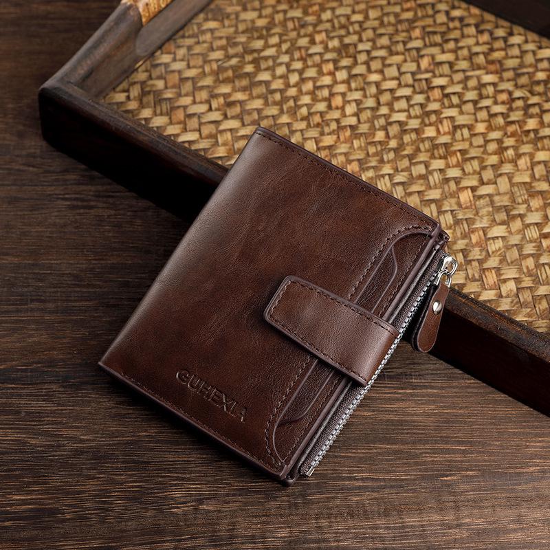 Men's Retro Short Wallet: Multifunctional, Large Capacity Card Holder & Driver's License Case