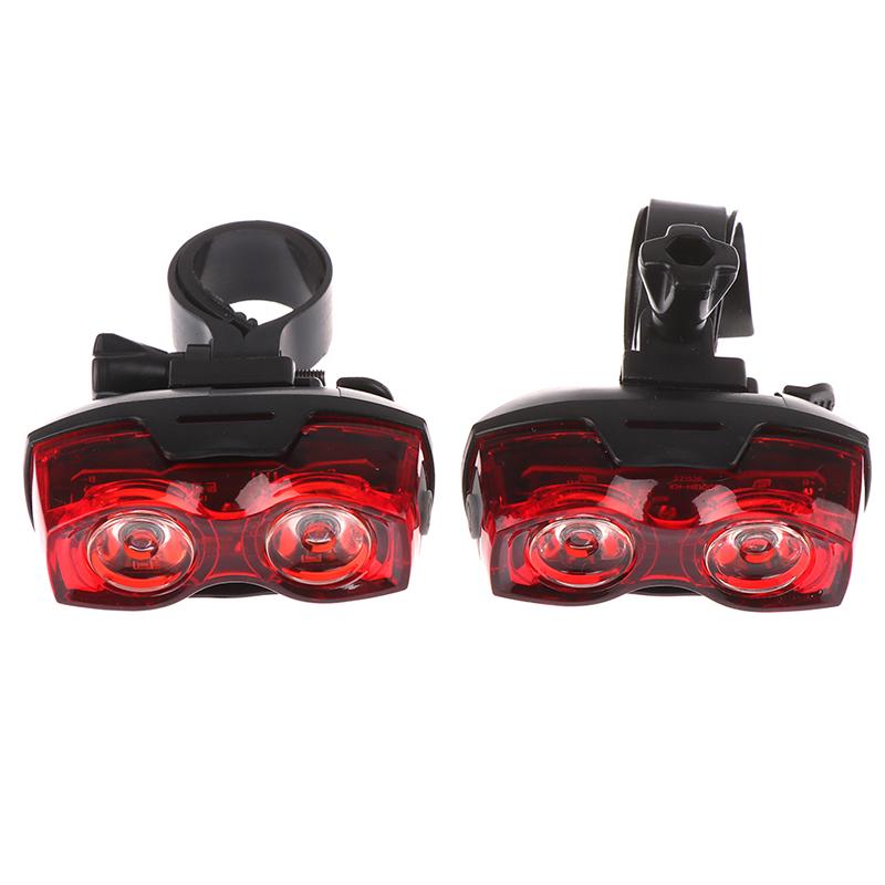 2LED Bright Bicycle Bike Bezpečná zadní zadní blikající výstražná kontrolka
