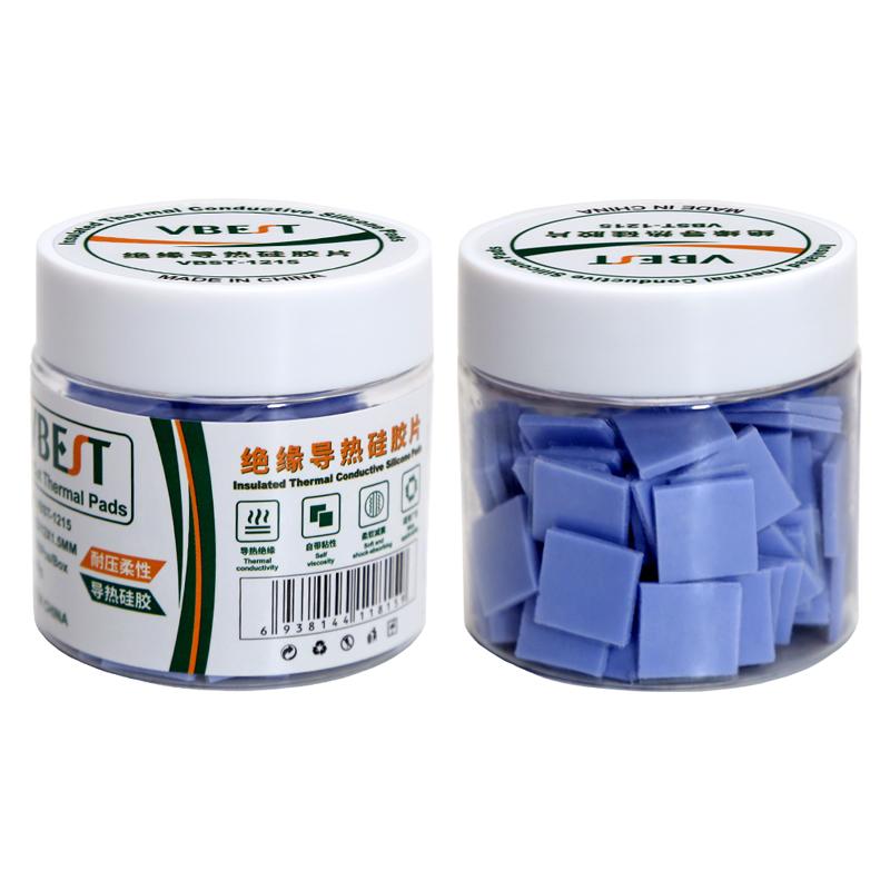 

VBEST VBST-1215 Ізольовані теплопровідні силіконові прокладки для електронних чипів ІС Ремонт материнської плати Type A