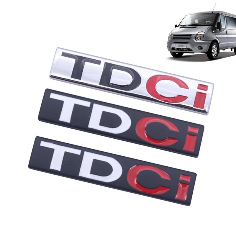 AJK1 3D Metal TDCI Letters Car Rear Trunk Emblem Badge Sticker Decals For Ford Explorer Kuga  Transit Accessories