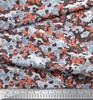 Soimoi Japan Crepe Satin Fabric Two Tone With White Camouflage Print Fabric by the metre 42 Inch