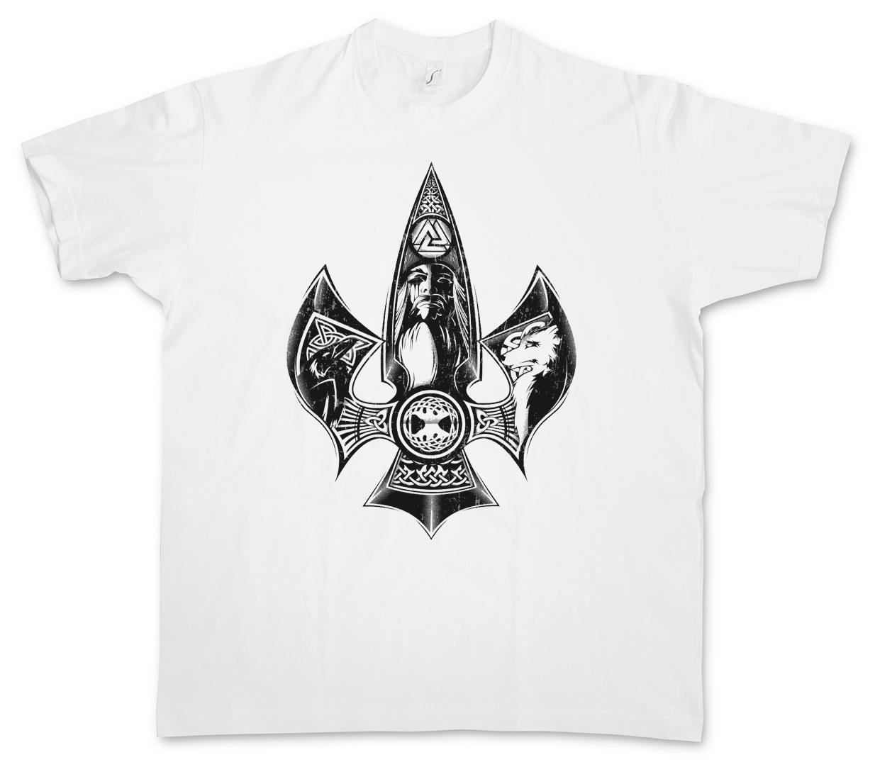 ODHIN III T-SHIRT Hugin and Munin Ravens Odin Thor Mjölnir Loki Midgard Vikings XXL