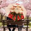 Christmas Bunny Gift Umbrella: A Festive, Auto-Opening Protection for Outdoor Adventures and Travel Essentials 024