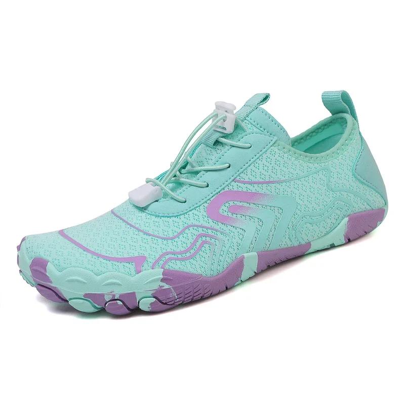 Women Men Aqua Shoes Five Fingers Upstream Wading Barefoot Outdoor Swimming Surfing Water Shoes Beach Sports Gym Sneakers Unisex