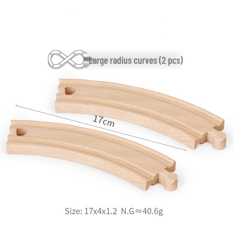 Magnetic Wooden Train Bridge Blocks for Kids - Compatible with All Brands