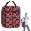 Gorilla Tag Cools Rode Geïsoleerde Lunchtas voor Vrouwen Kinderen Draagbare Voedseldozen Thermische Lunchbox Tote