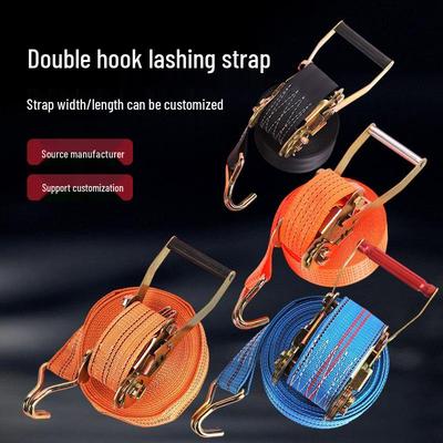 Double Hook Polyester Tie-Down Straps for Cargo Transport