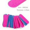 100pcs Double Side Nail Files Mini Wood Sanding Buffer Block Set For Gel Polish Manicure Pedicure Salon Nail Art Tools