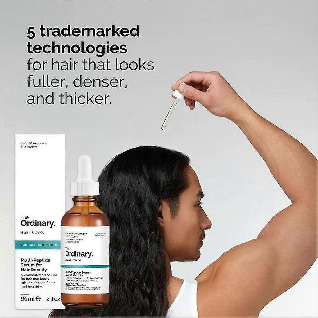 60ML Multi-Peptide Hair Growth Serum for Hair Density, Biotin Peptide Hair Care Scalp Serum for Fuller Thicker Hair Regrowth Prevent Hair Loss