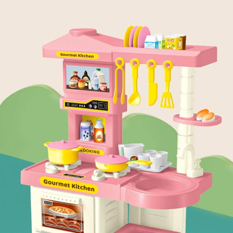 Complete Kitchen Toy Set With Multiple Accessories And Storage Box Designed For Kids Pretend PlayImagination And Learning Skills
