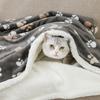 Flannel Sherpa Thickened Double-Layer Pet Blanket and Dog Bed Mat