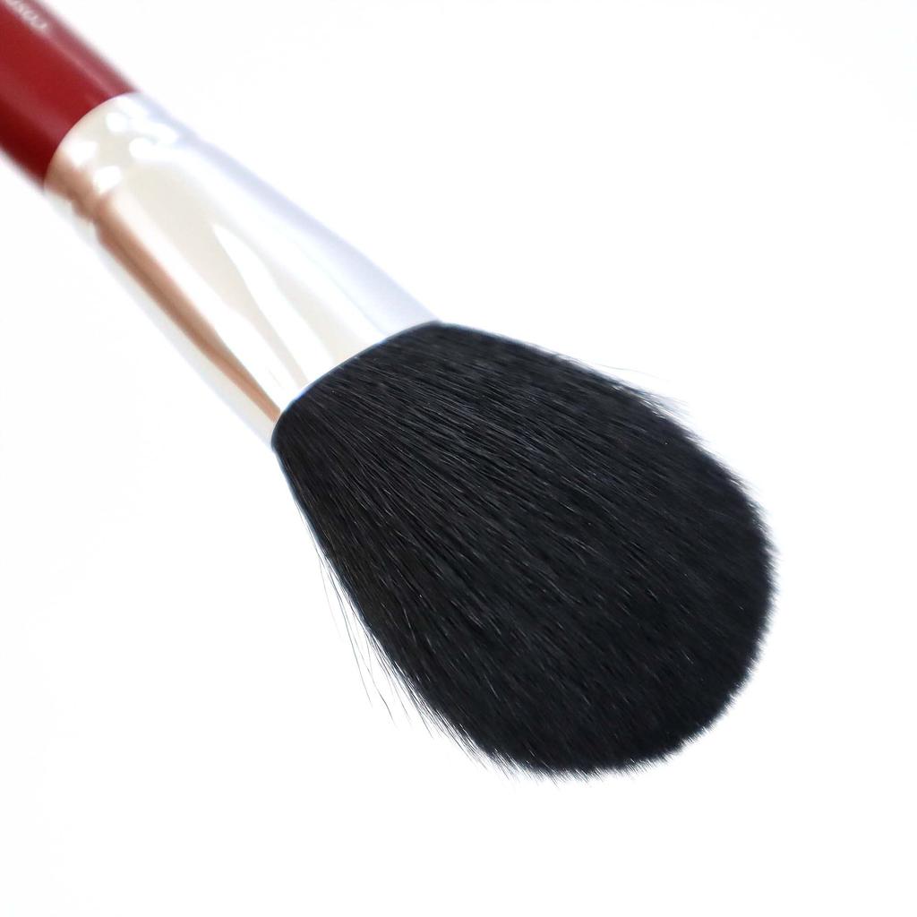 Pędzel do makijażu Cosmedo Kumano Brush Jumbo pędzel do twarzy krótki czerwony Takumi's (Pędzel do pudru) (Biały punkt/Sokohoho) Typ/Metaliczny HF-P204