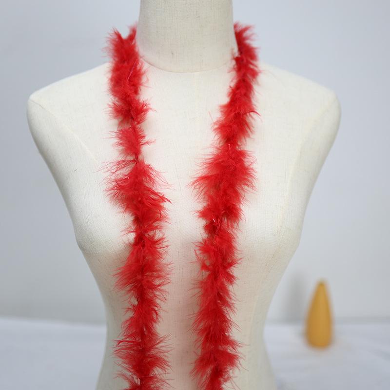 Direct Sales, Colored Turkey Tops Diy Interior Decoration Feather Accessories Bouquet Packaging Material Feather Strips