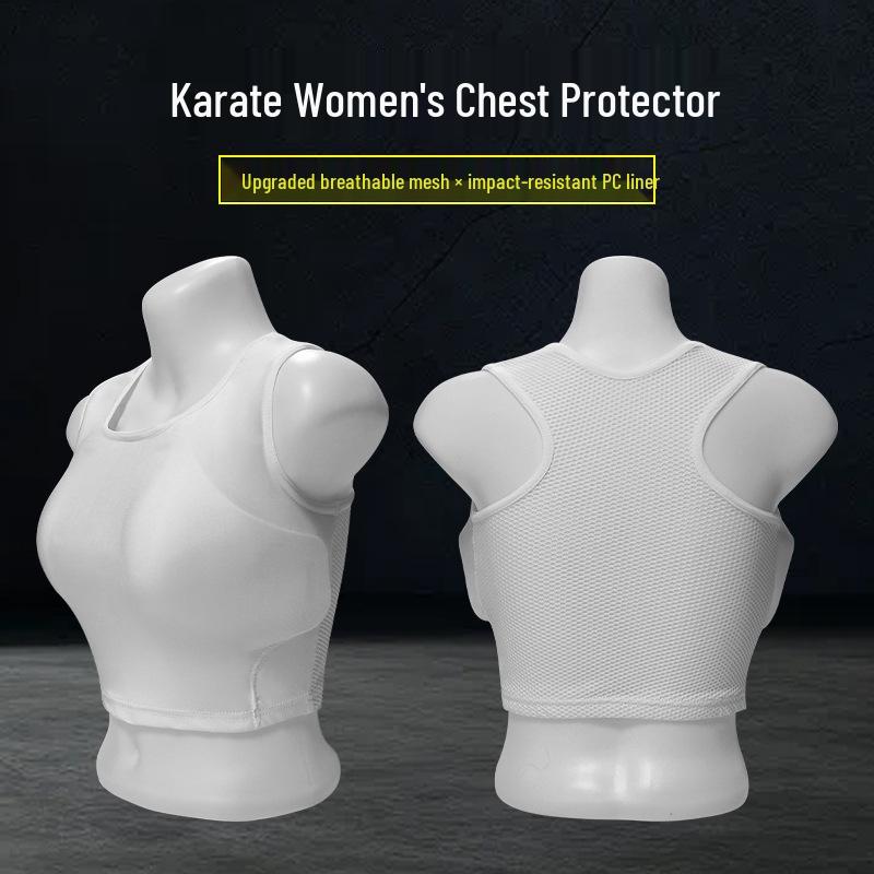 Karate Damen Atmungsaktiver Brustschutz für Kampfsport - Bequeme, Schweißabsorbierende Weste für Wettkampf, Training & Selbstverteidigung