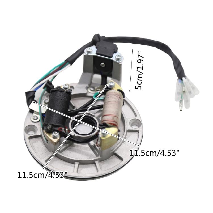 Stator Coil Metal Magneto Stator Plate Easy Install for 70CC90CC110CC125CC Bike