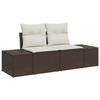 VidaXL Set de Canapé de Jardin 8 Pièces avec Coussins Gris Clair Poly Rattan 3346982