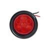 2"Inch Side Marker Clearance Truck Side Lights 12V 24V Trailer Lights 7 LED RV Lights Round Rear Lamp Yellow Red Accessories