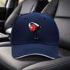 CricketThemed Adjustable Duckbill Cap  Black Unisex Cricket Pattern Cap for Unisex  Women Hand Washable