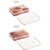 4/6-Grids Fridge Sealed Fresh-Keeping Box With Lid Plastic Freezer Food Storage Box Reusable Food Container For Kitchen