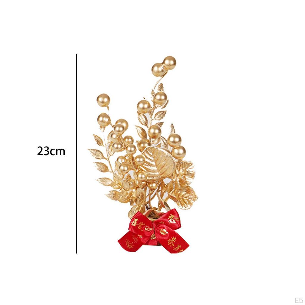 Chinese Year Decoration Tree Ornament Artificial Bonsai Charm Adornment Art Crafts for Indoor