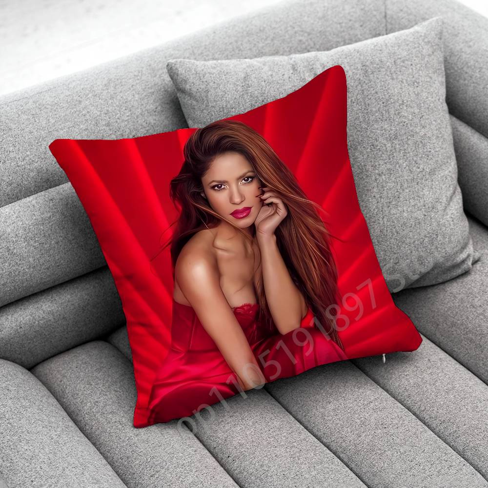 Singer S-Shakira Throw Pillow Case For 45cm 40cm 30cm 50cm 55cm Square Home Pillowcase Case