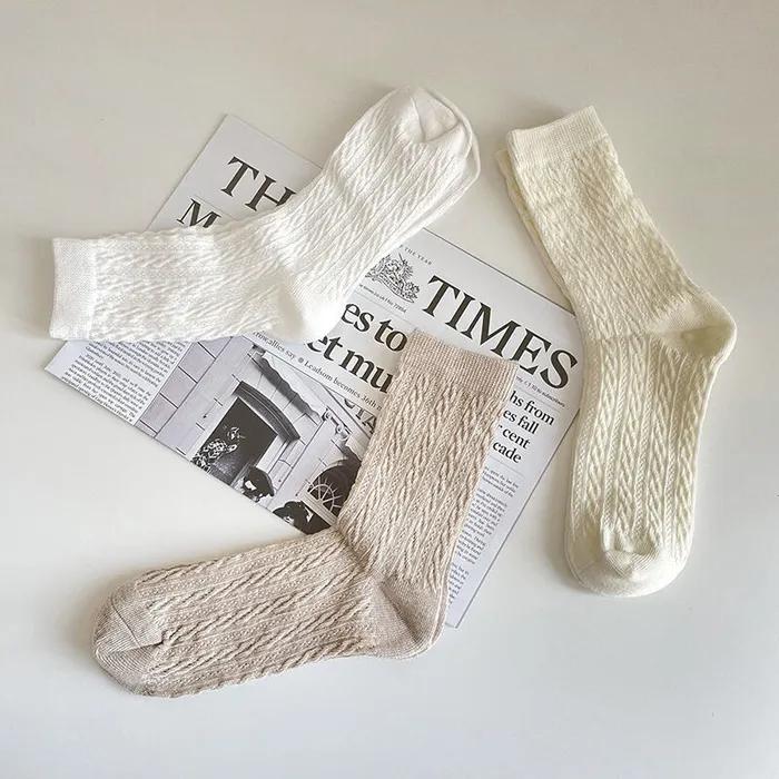 Vintage Retro Twist Summer Fashion Women's Socks 3 Colors