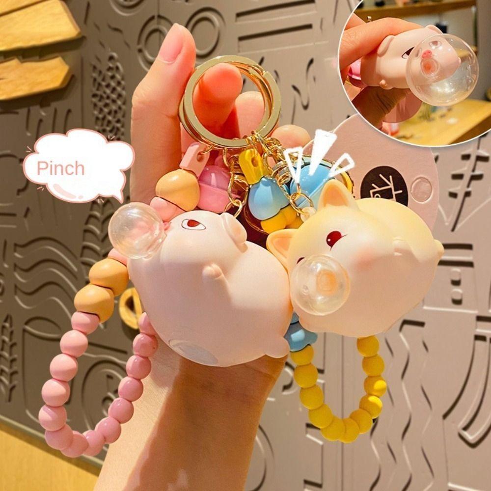 

Брелок для ключей с поросенком, ювелирное изделие, подвеска с мультяшным поросенком, креативный брелок в форме животного для девочек