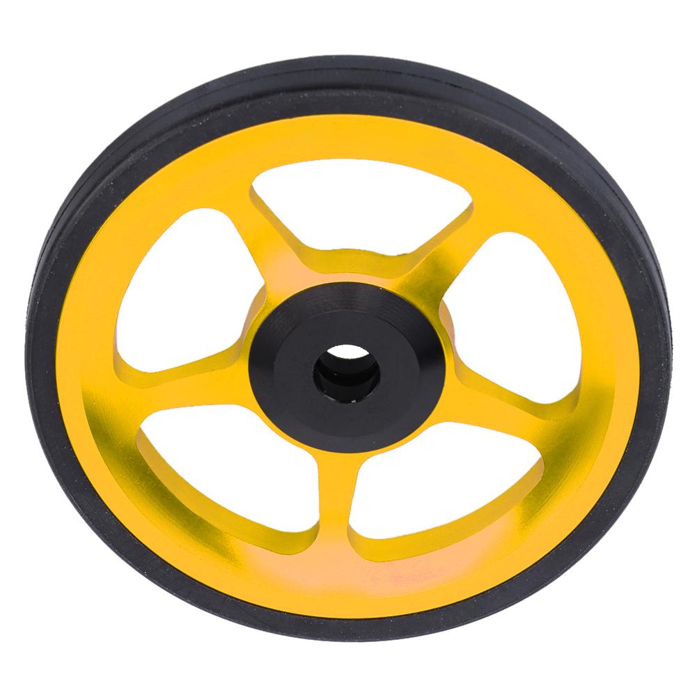 Katlanır Bisiklet Alüminyum Kolay Tekerlekli Bisiklet İtme Tekerleği Montaj Vidası ile Altın Siyah