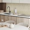 Aesthetic Vinyl Wall Covering with Print 100x50 Cm Zigzags On a Textured Background