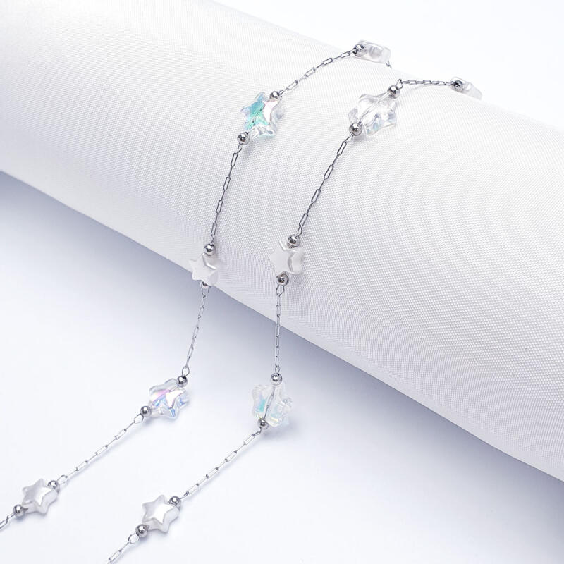 

Surgical Steel Aurora Star Chain Accessory 1M