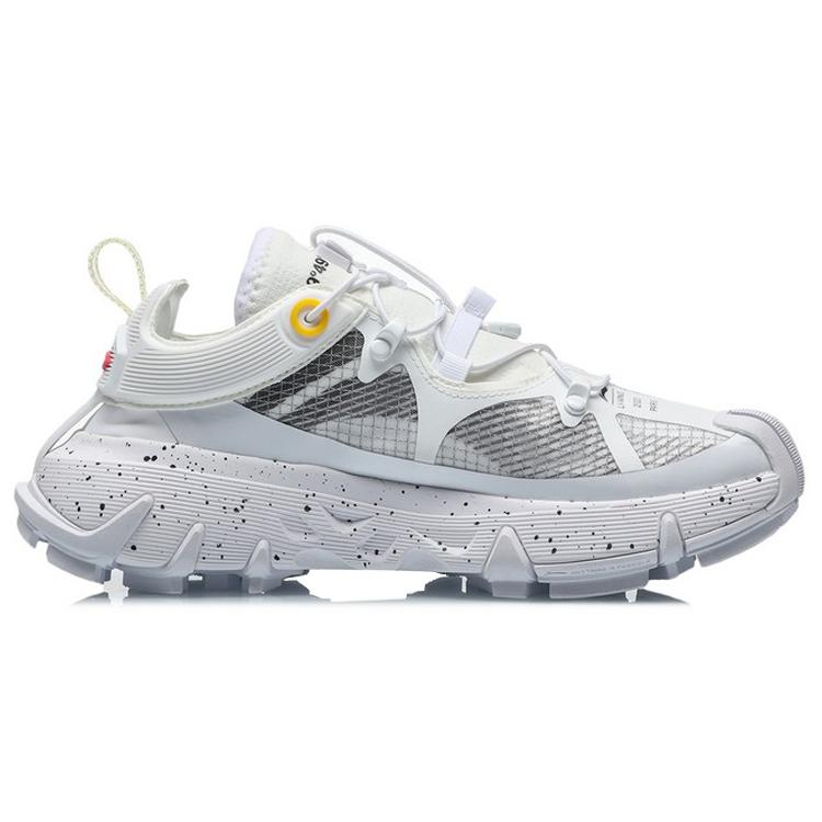 Li Ning Textile, Synthetic Leather, TPU Cushioning Coverage Rebound Low top Basketball Shoes Women's White AGBQ104-4