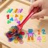 ABS Bingo Wand Set Color Sorting Magnetic Chip Set New Educational Game Set  for Children