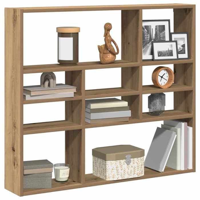 VidaXL Étagère murale chêne artisanal 90x16x78 cm bois d'ingénierie, étagère flottante murale, étagère de buanderie, étagère 856070