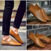 Men's Leather Casual Loafers Shoe Wedding Dress Shoes New Big Size Moccasins Shoes