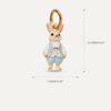Copper Rococo Animal Figure Charm Pendant Gold Plated Cute Retro Charms For Women Diy Handcraft Bracelet Necklace Accessories