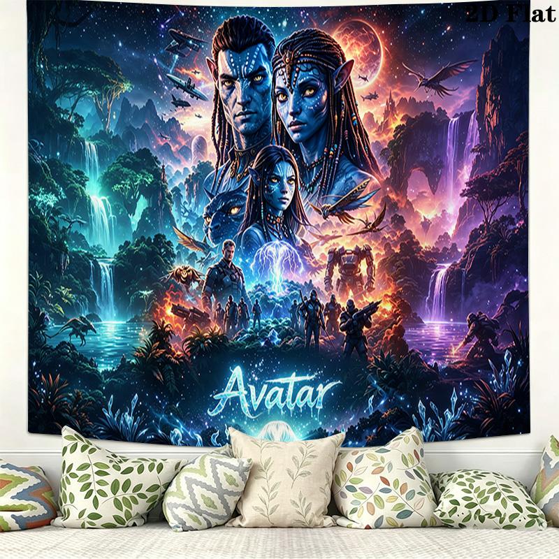 AVATAR Wall Tapestry Aesthetic Wall Hanging Printed Fabric Blanket Decorative Tapestries for Bedroom Living Room Home Decor