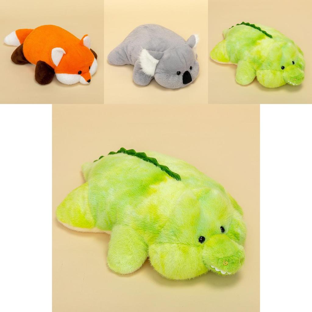 Cartoon Koala Fox Crocodile Plush Hug Pillow For Kids And Teens
