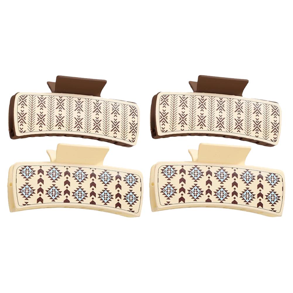 

3/4Pack Claw Clips Rectangle Strong Hold Jaw Clips Non-slip for Thick Thin Hair Hair Accessories for Women and Girls