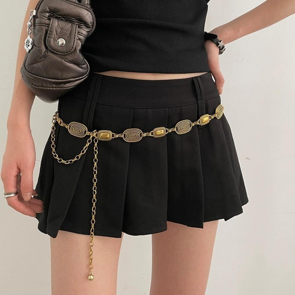 Metallketten-Gürtel Gold Silber Kleidergürtel Kette Neu Taillenkette Frauen