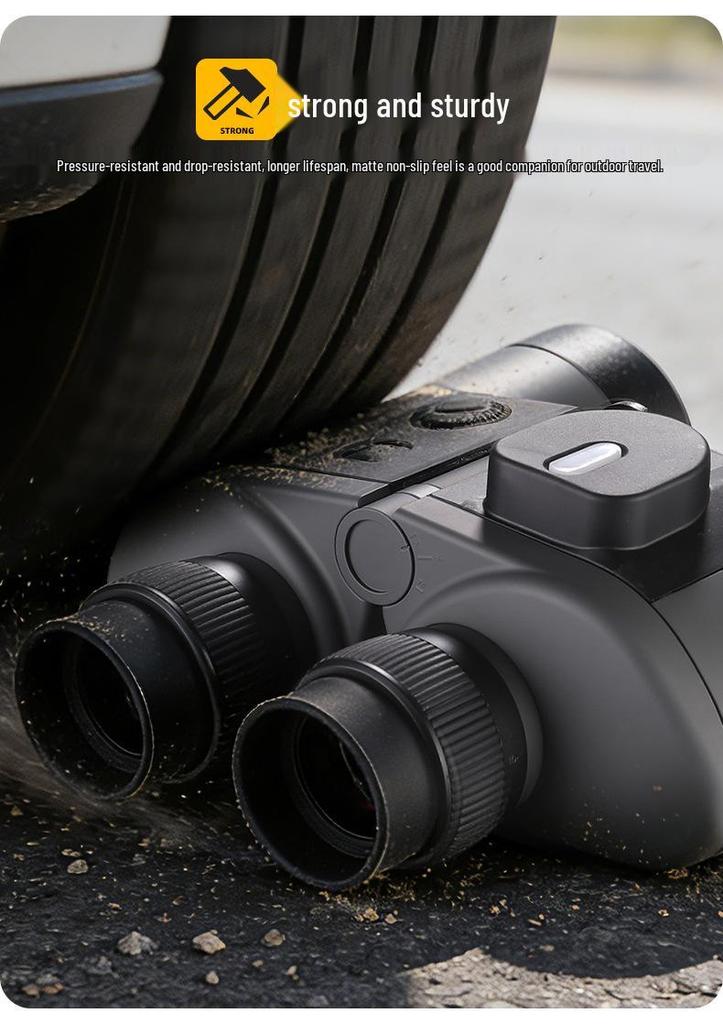 Free Tiger Jimu 10X50 HD Waterproof Marine Binoculars with Compass, Rangefinder, and BAK4 Lenses