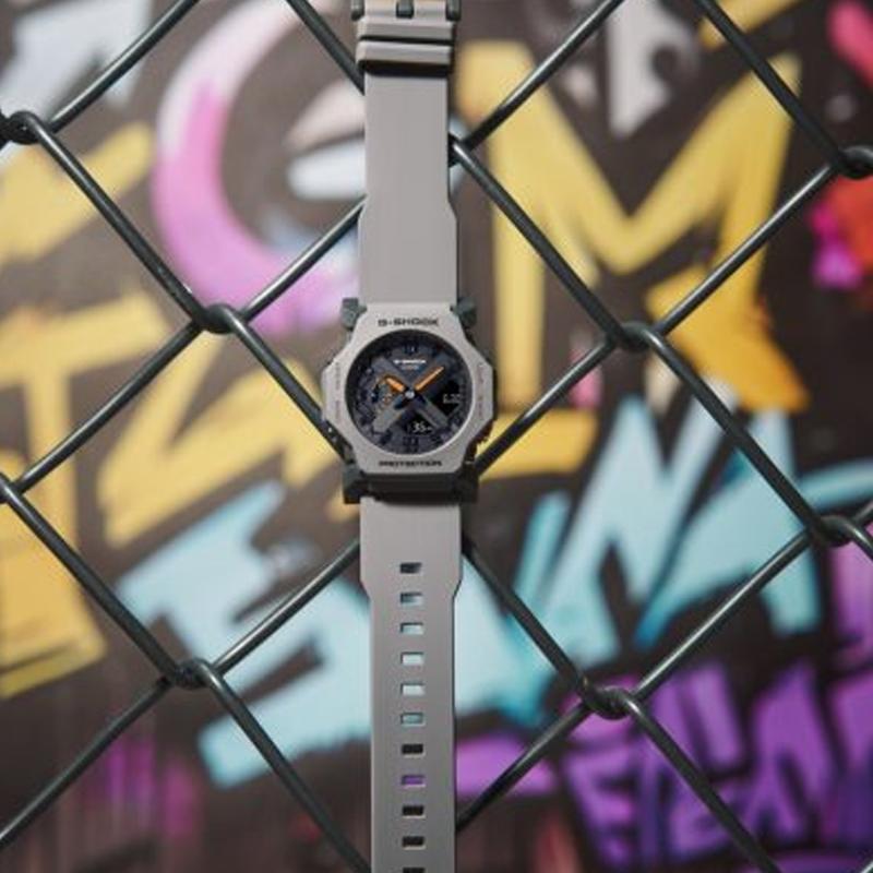 Casio Orologio GA 2300 Movimento al Quarzo Cinturino in Resina Unisex Quadrante Nero GA-2300-8A