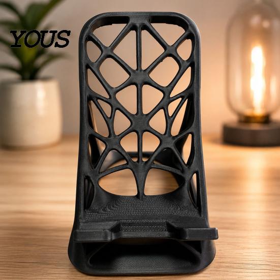 Cell Phone Stand for Desk 3D Printed Holder, Desktop Mobile Stand, Hollow Design Office Accessories Universal Smartphone Organizer Living Room