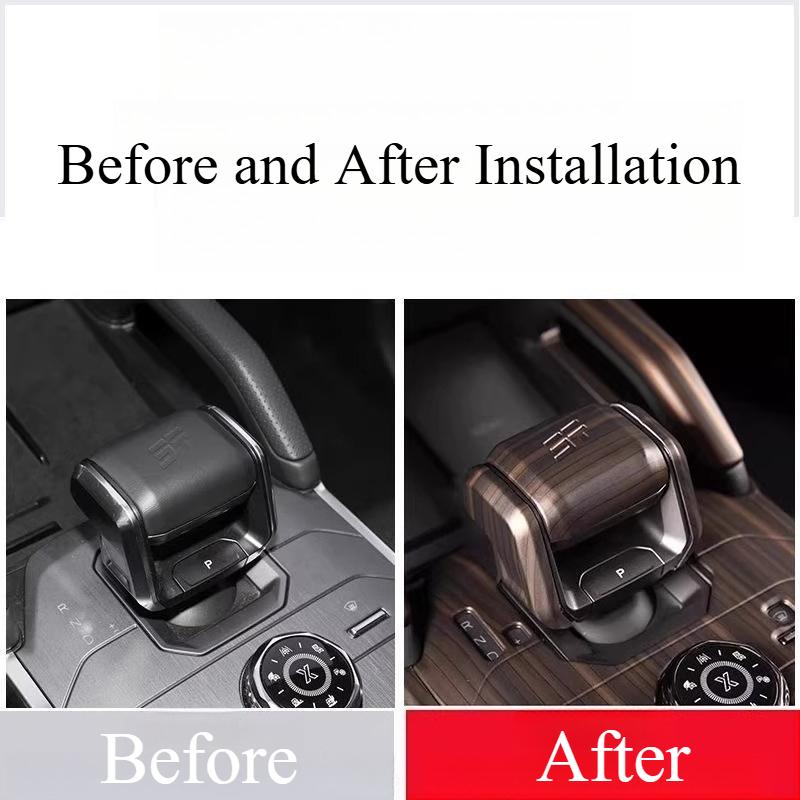 Fit for Jetour T1 T2 Gear Shift Knob Cover, Anti-Scratch Gear Stick Protector Cap