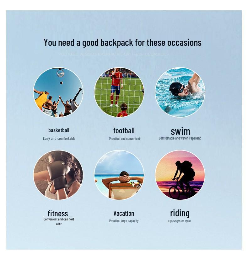 2025 Large Capacity Unisex Drawstring Backpack for Travel and Gym