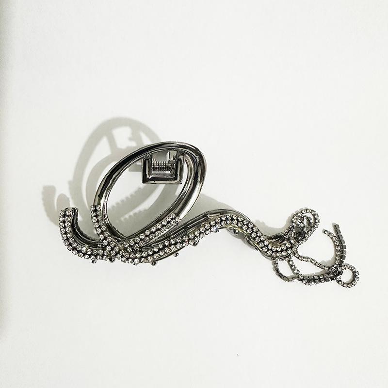 Alloy Womens Back-of-Head Grabber Large High-End Hair Claw Clip Summer 2026 Shark Clip Headpiece Japan and Korean Style