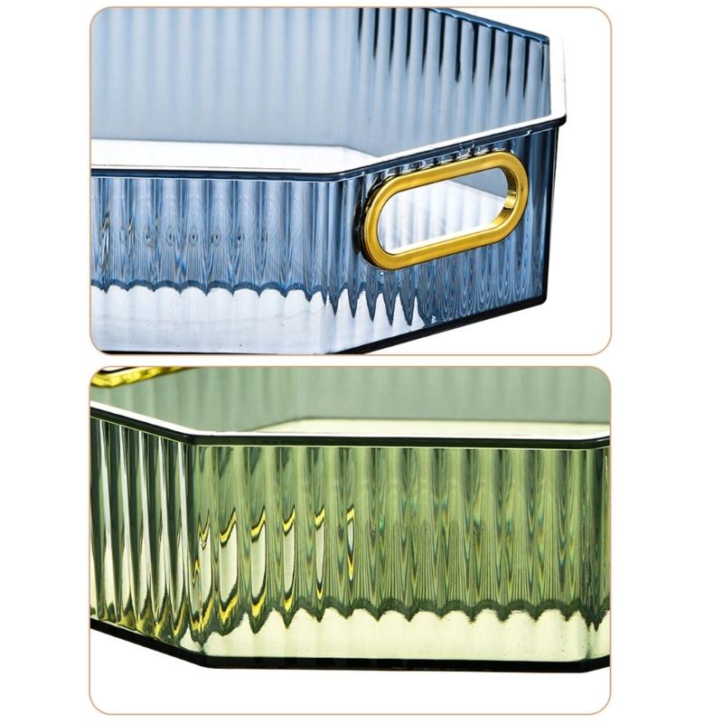 Turntable Storage Box Portable Fruit Basket Suitable for Cabinets Storerooms Kitchen Countertops Refrigerator Offices