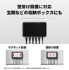 Buffalo Gigabit Switching Hub with Plastic Magnet Wall External Power Loop Black 5-Port Housing, Included, Mountable, Supply, Detection,