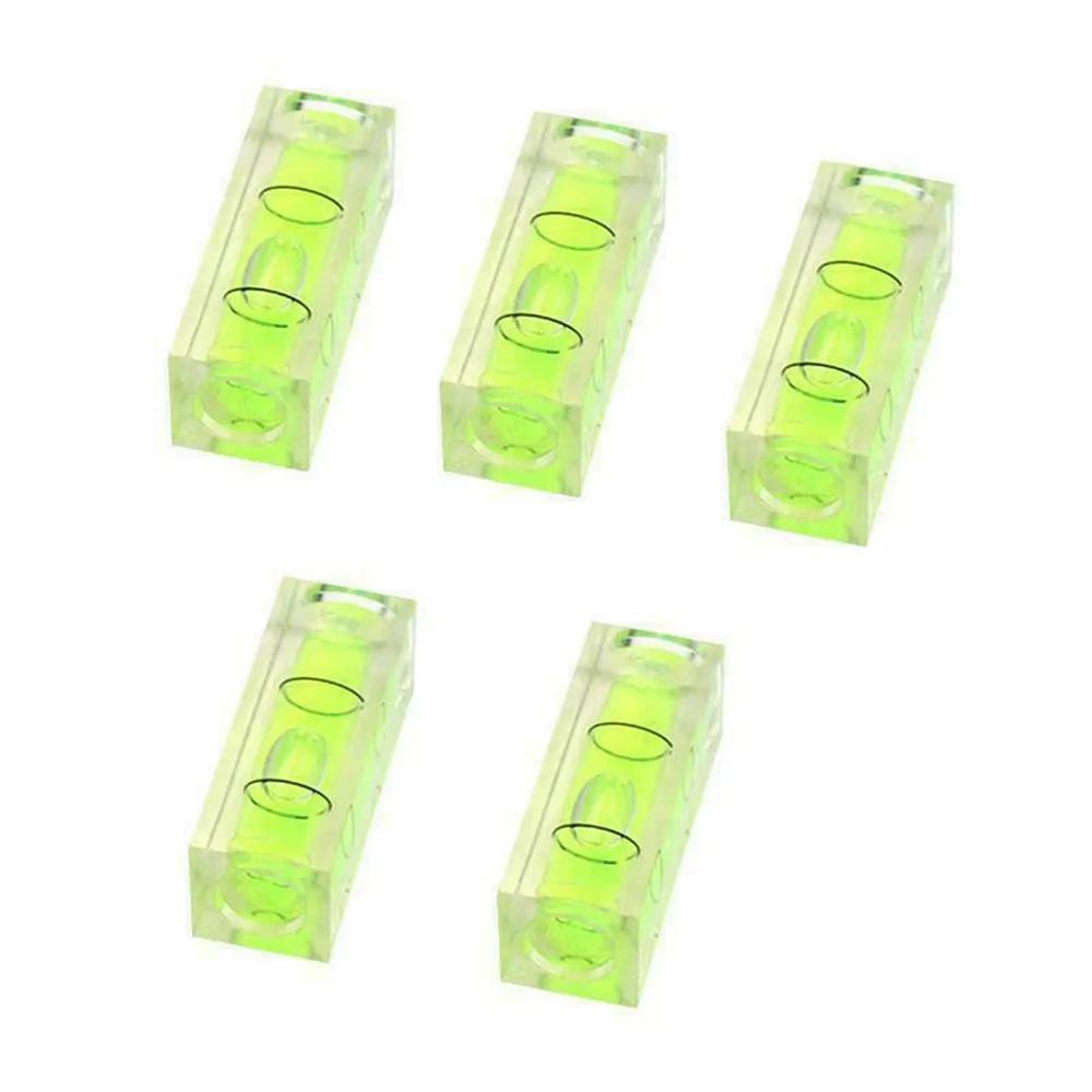 

5/10pcs Mini Spirit Measuring Tools Square Bubble Level Protractor Precision Cylinder Level Horizontal Bead