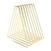 Retractable Book Ends 1.0 to 2.6in Spacing Triangular Electroplated Metal Book Stoppers for Family