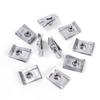 10PCS U Nut Kit Stainless Steel WithThreaded Nut Clip for Car Motorcycle Truck Bumper Auto Fender Fastener Rust Protection Clip